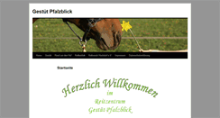 Desktop Screenshot of gestuet-pfalzblick.de