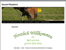 Tablet Screenshot of gestuet-pfalzblick.de